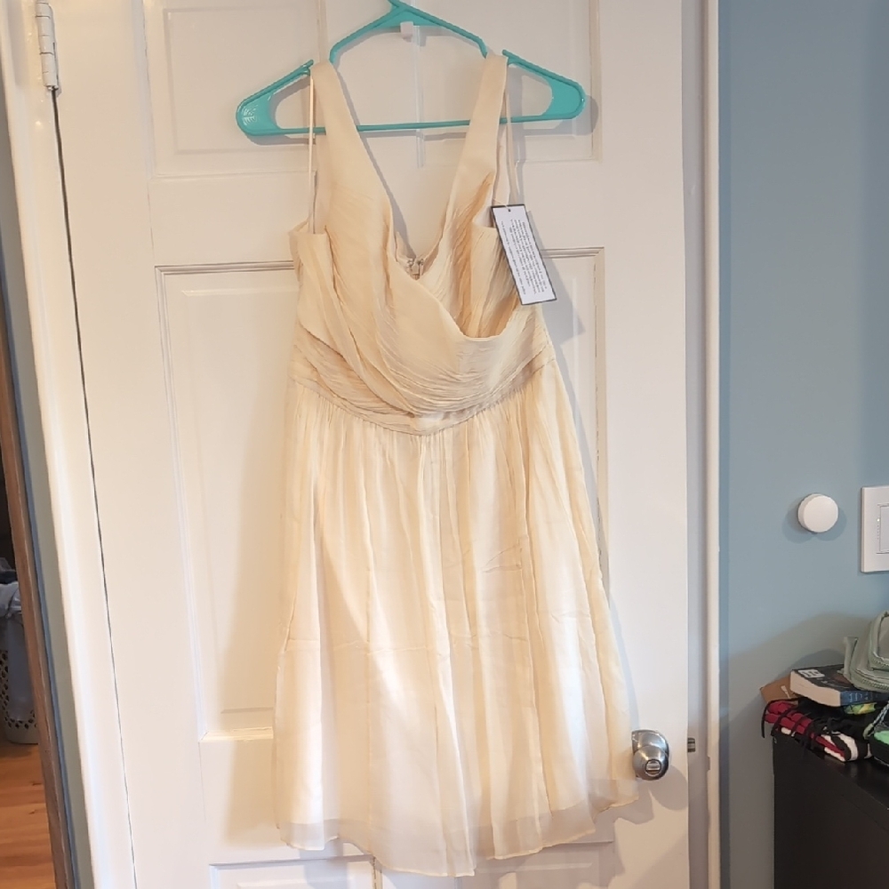 J Crew Cream Sleeveless Dress